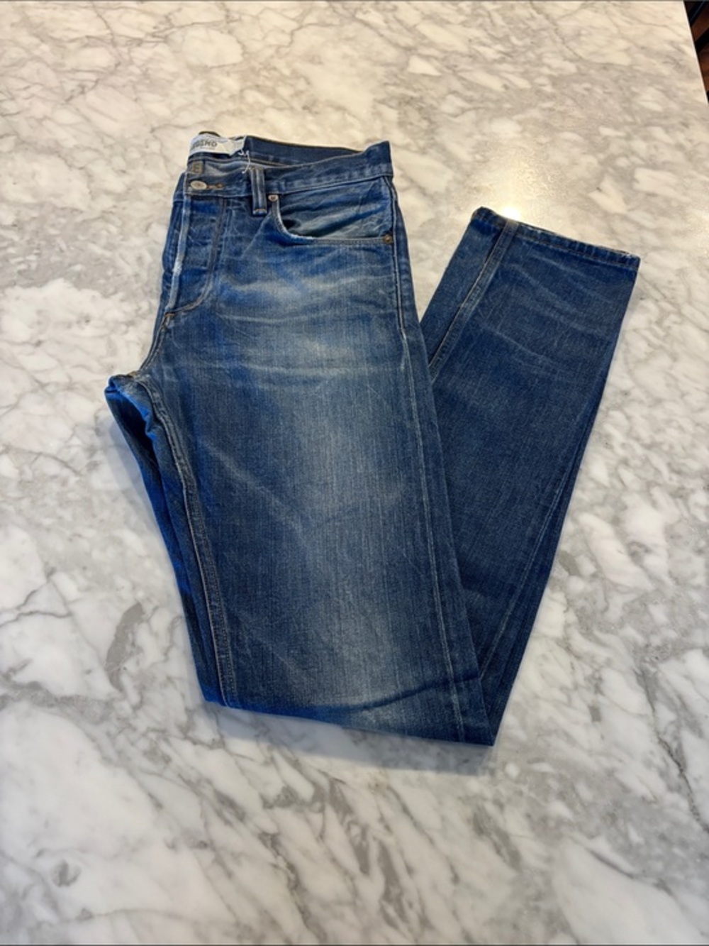 Men's Lucky Brand Skinny Selvedge Blue Jeans. 29”x32”